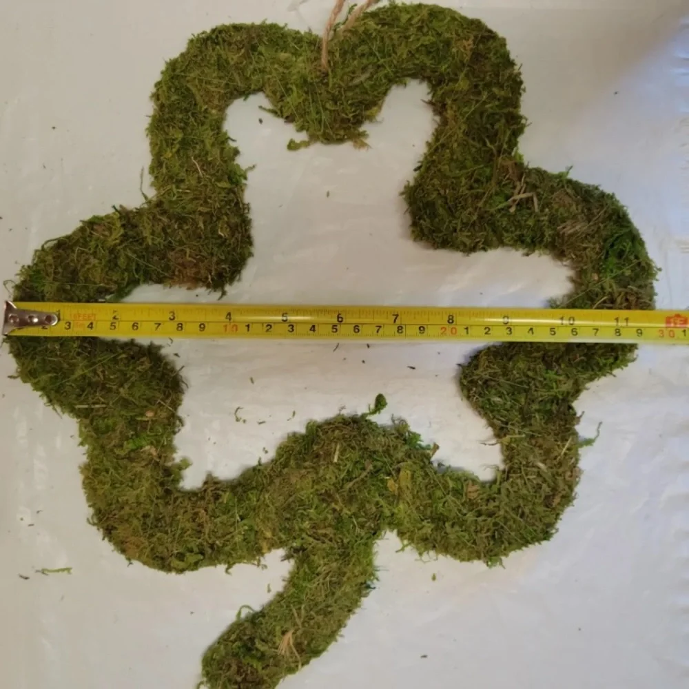 2 Bullseye Playground St Patricks Mini Wreath Spring Hat & Shamrock Shaped Moss